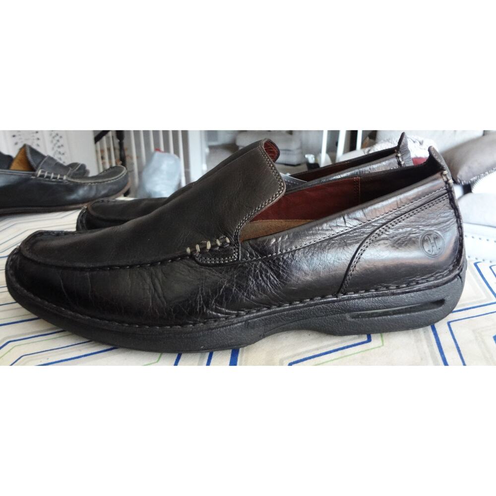 Cole Haan Tucker Venetian Black Leather Driving Loafers Men 12 Casual Dress Shoe - Picture 3 of 8